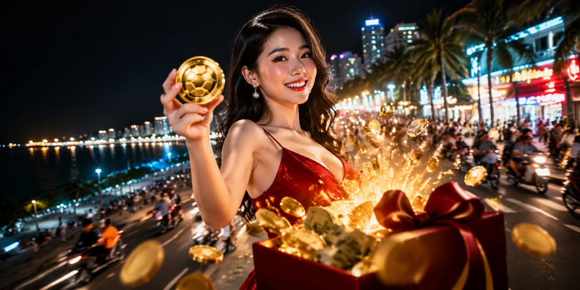 Không gian giải trí sôi động tại Quy Nhơn với ánh đèn neon rực rỡ – đặc trưng casino xsmb7